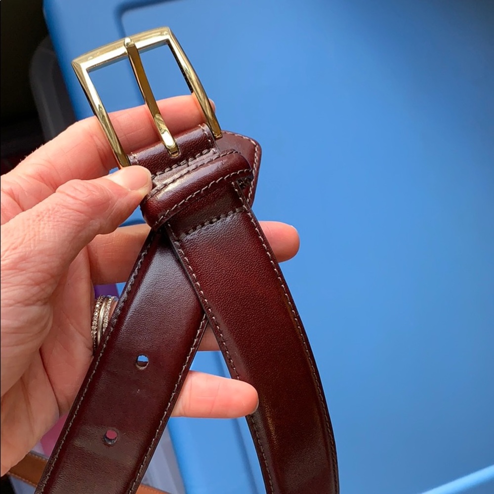 Jos. A Banks mahogany colored leather belt